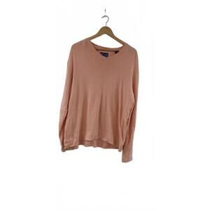 Charleston Threads Men's Large Peach V Neck  Sweater